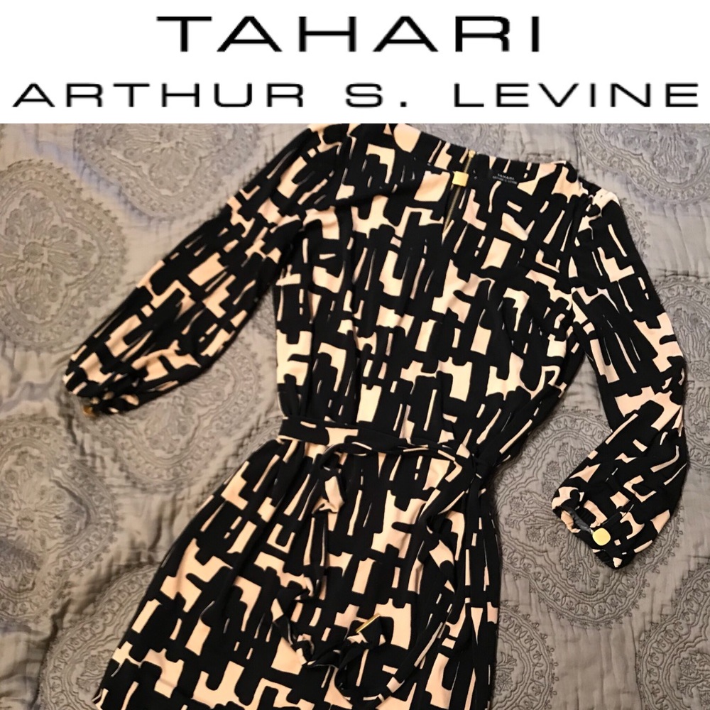 Tahari Long-Sleeve Dress